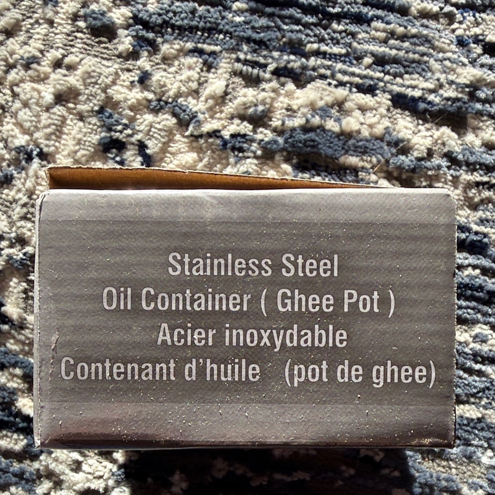 Elegant Stainless Steel Oil Container